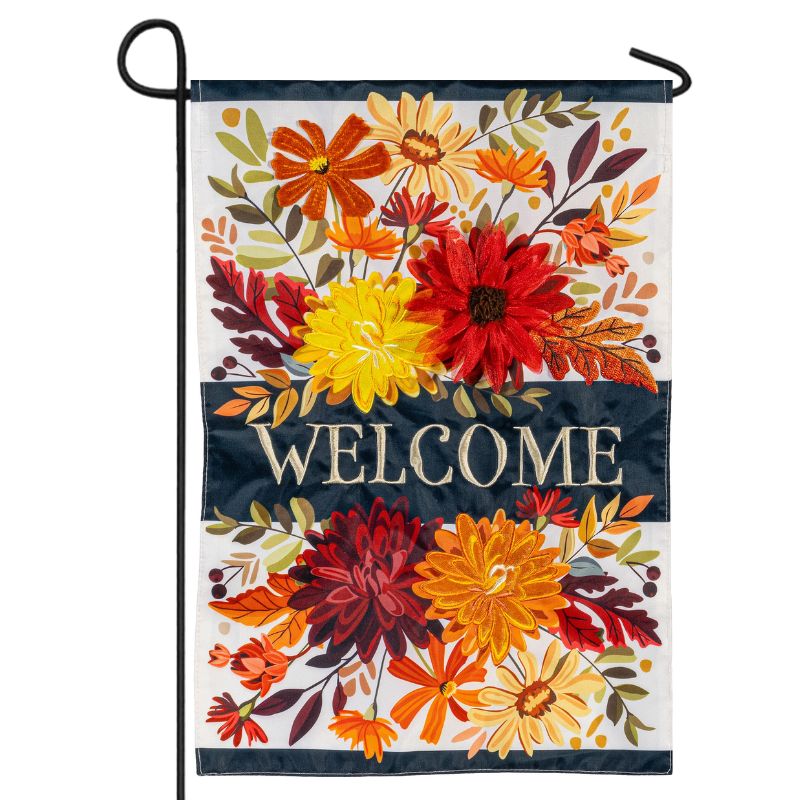 Fall Floral Garden Flag